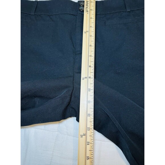 Anthropologie The Essential Slim Black Straight Crop Pants Women's SIZE 16 - Picture 8 of 9